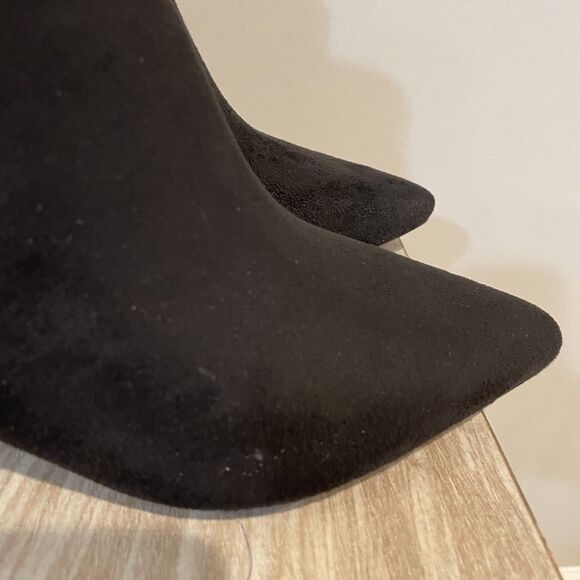 Universal Thread Women's Black Ankle Booties Faux Suede Heels Boots Size 7 NEW - Picture 9 of 11